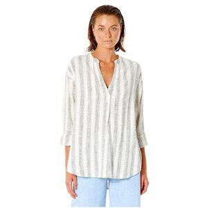 Ripcurl Beach Surf Boho Classic Surf Striped Long Sleeve Shirt Women's Small